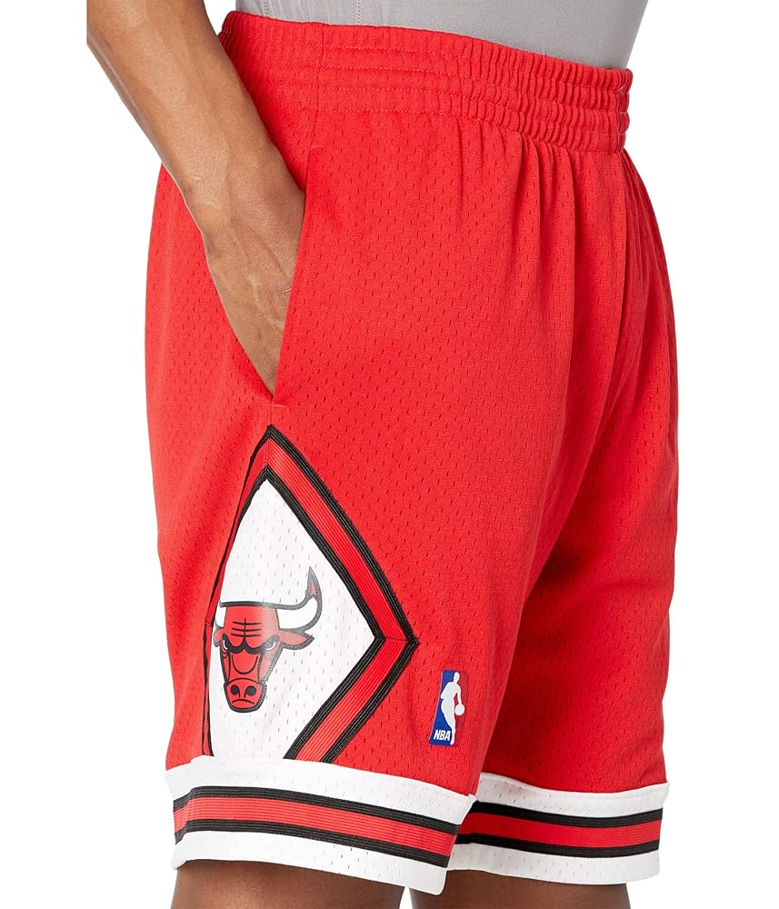 バスケットボール Mitchell &amp; Ness - Mitchell&amp;Ness Chicago Bulls Short L Authentic Mitchell & Ness Red Chicago Bulls Road 1997-98